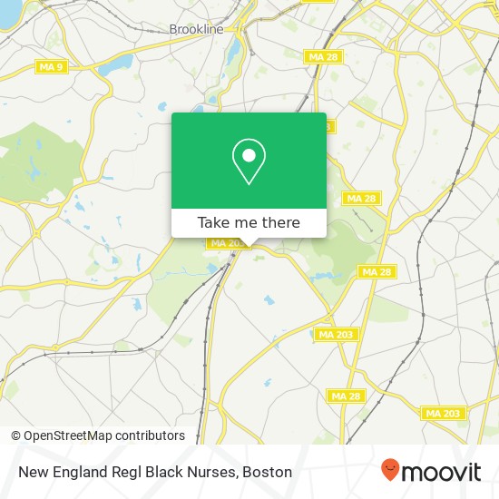 New England Regl Black Nurses map