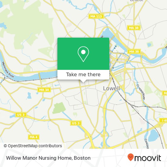 Mapa de Willow Manor Nursing Home