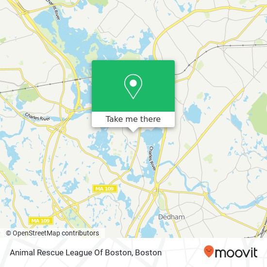 Mapa de Animal Rescue League Of Boston