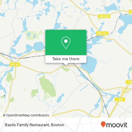 Basils Family Restaurant map