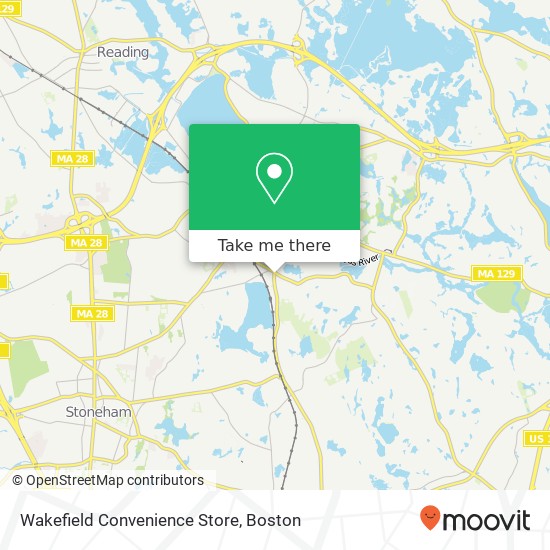 Mapa de Wakefield Convenience Store