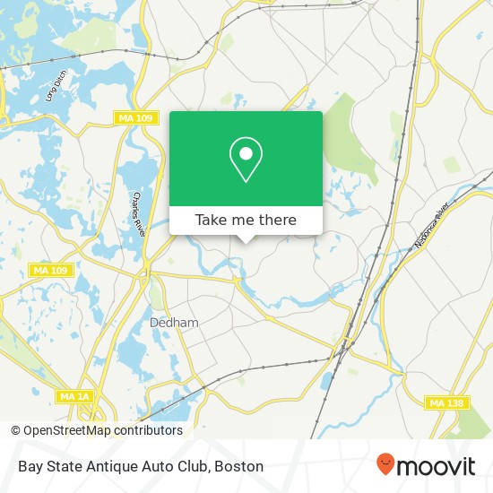 Bay State Antique Auto Club map