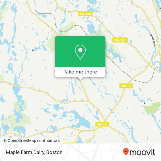 Mapa de Maple Farm Dairy