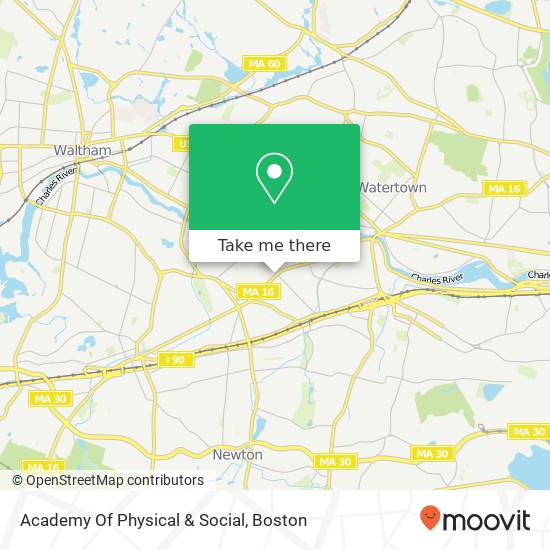 Academy Of Physical & Social map