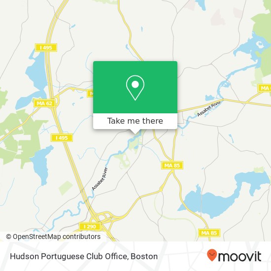Mapa de Hudson Portuguese Club Office