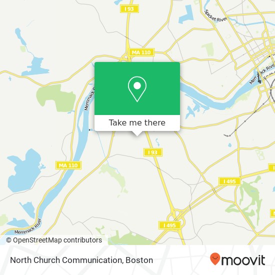 North Church Communication map