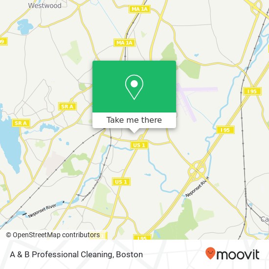 A & B Professional Cleaning map