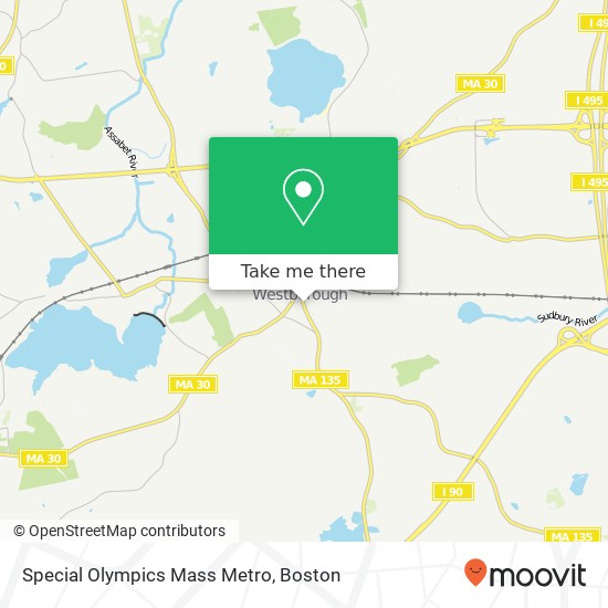 Mapa de Special Olympics Mass Metro