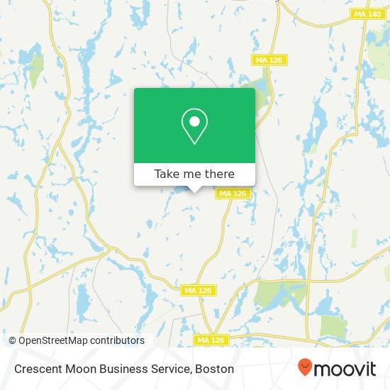 Crescent Moon Business Service map