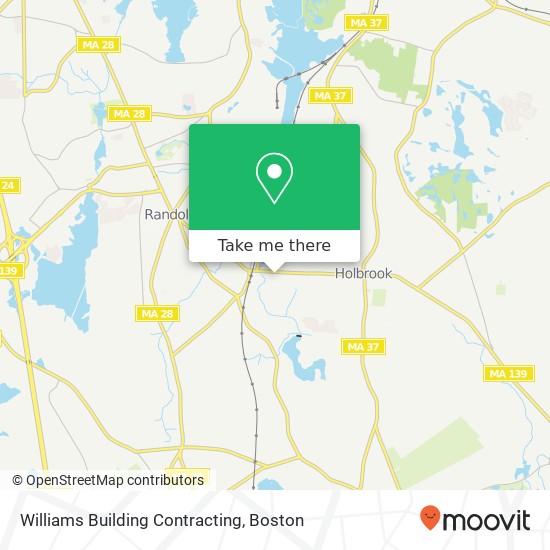 Williams Building Contracting map