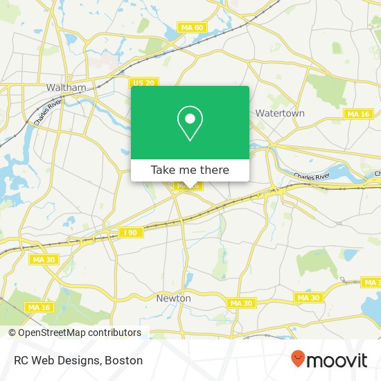 RC Web Designs map