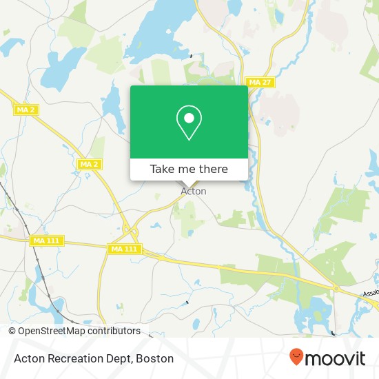 Mapa de Acton Recreation Dept