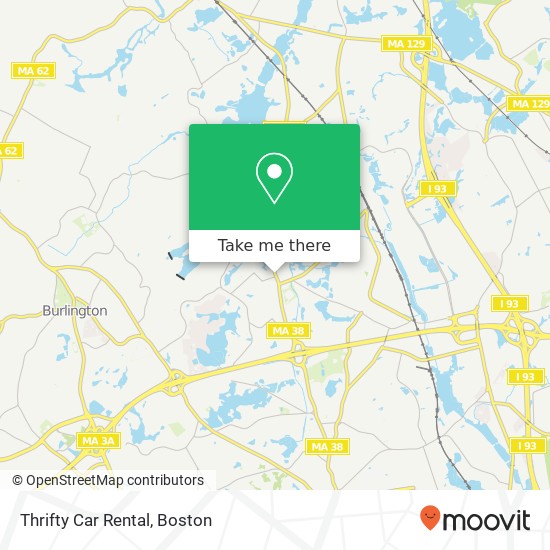 Mapa de Thrifty Car Rental