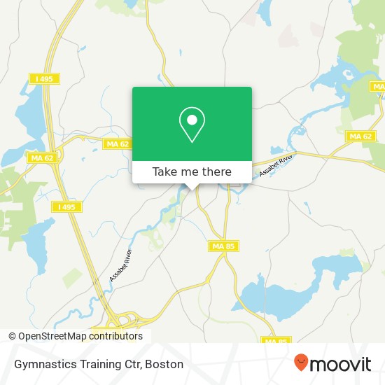 Gymnastics Training Ctr map