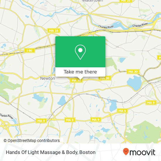 Hands Of Light Massage & Body map