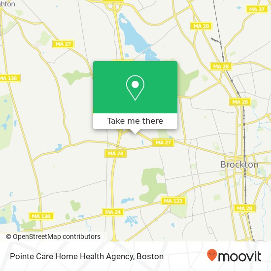 Mapa de Pointe Care Home Health Agency
