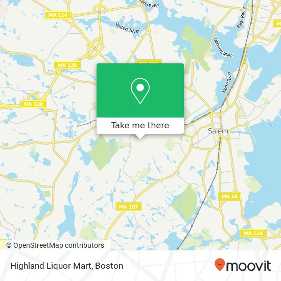 Highland Liquor Mart map