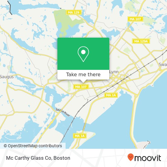 Mapa de Mc Carthy Glass Co