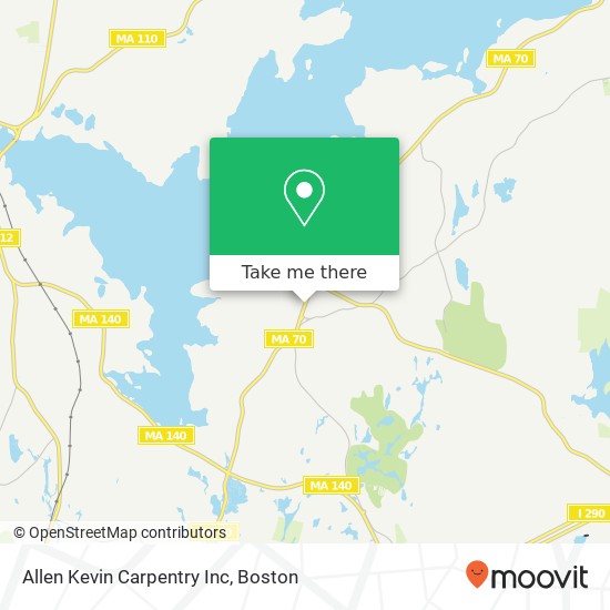 Allen Kevin Carpentry Inc map