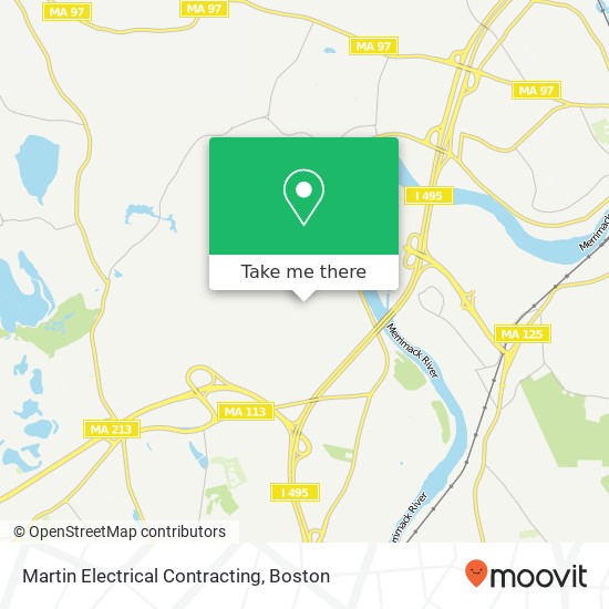 Martin Electrical Contracting map