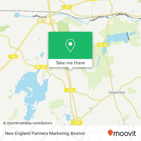 New England Partners Marketing map