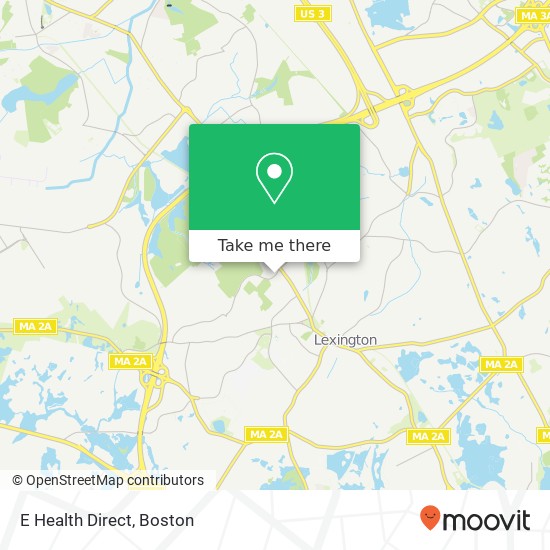 E Health Direct map