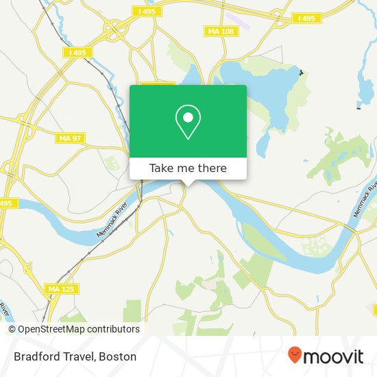 Bradford Travel map