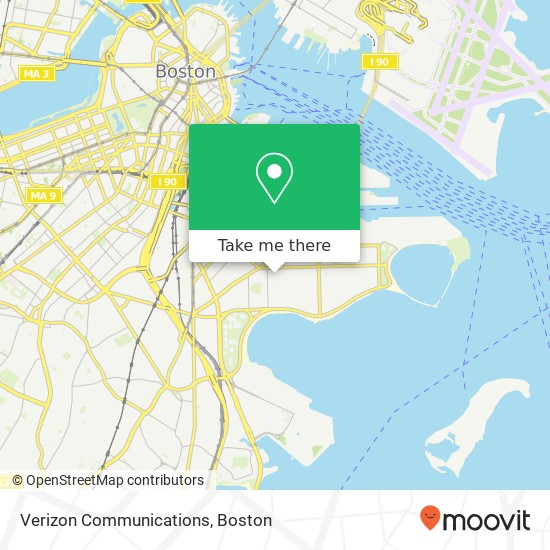 Verizon Communications map