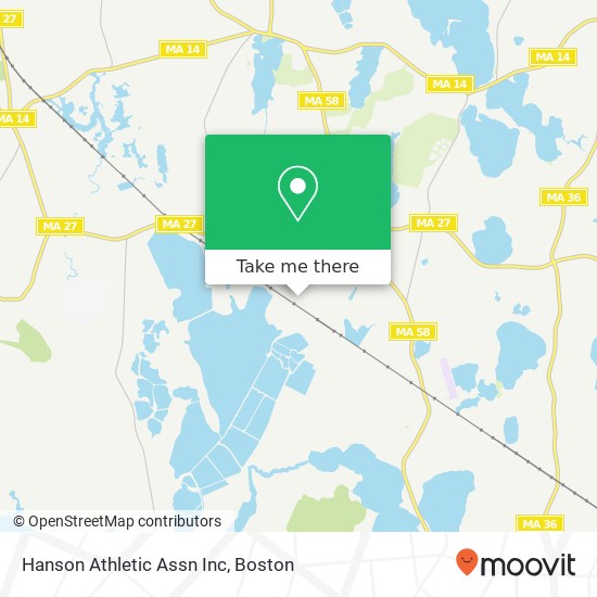 Hanson Athletic Assn Inc map