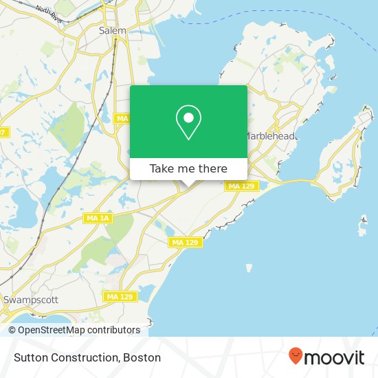 Sutton Construction map