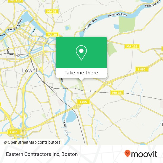 Eastern Contractors Inc map