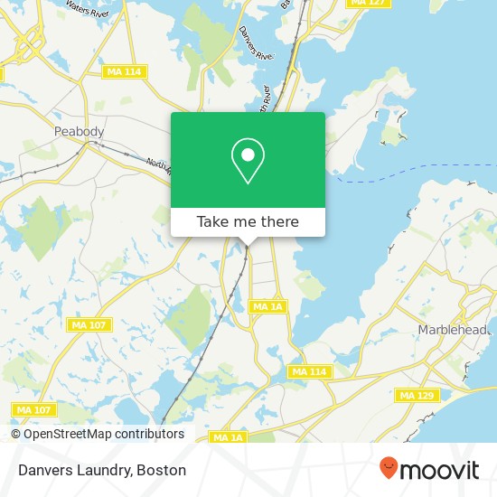 Danvers Laundry map