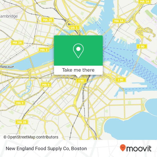 New England Food Supply Co map