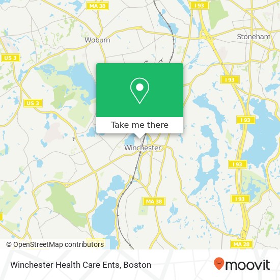 Mapa de Winchester Health Care Ents
