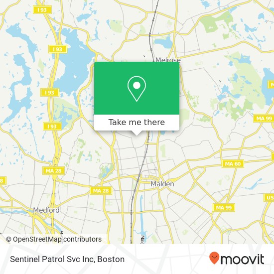 Mapa de Sentinel Patrol Svc Inc