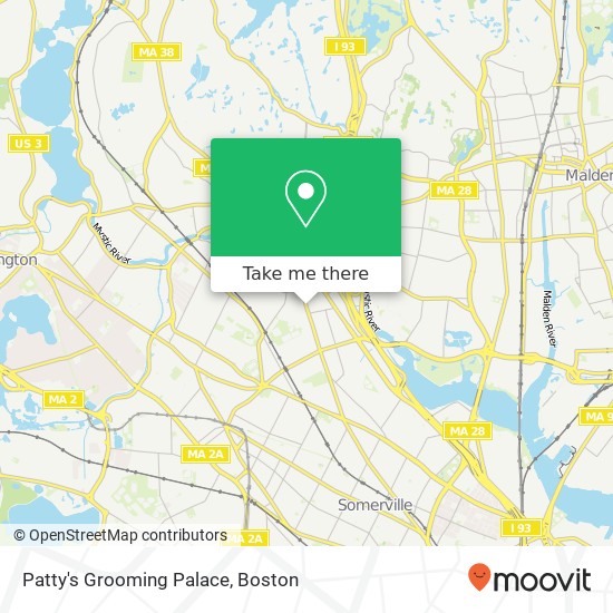 Mapa de Patty's Grooming Palace