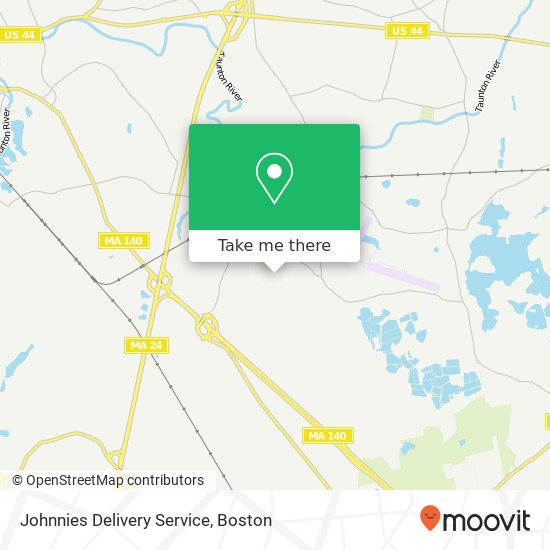 Mapa de Johnnies Delivery Service