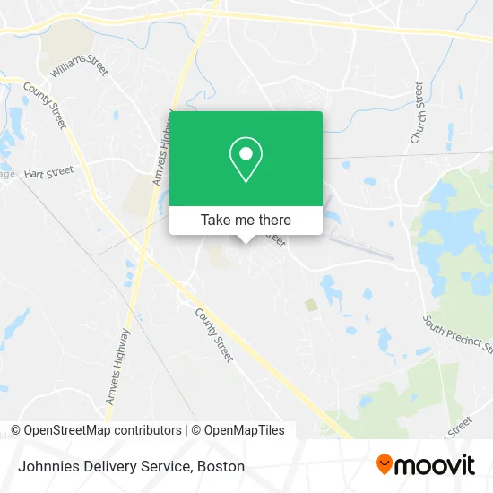 Johnnies Delivery Service map