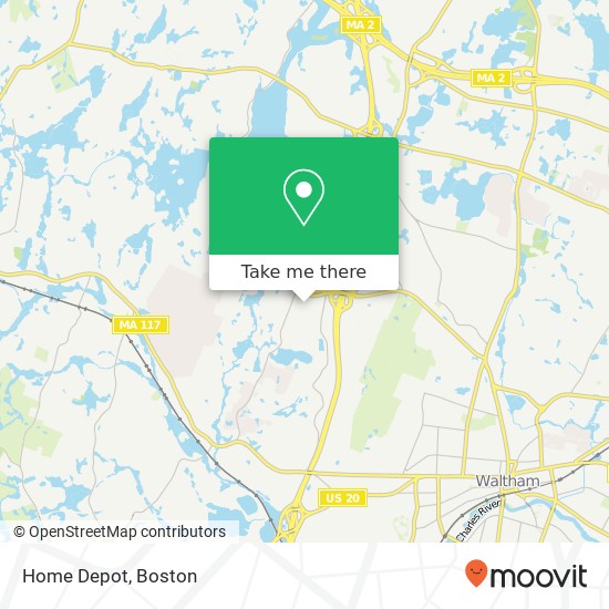 Home Depot map