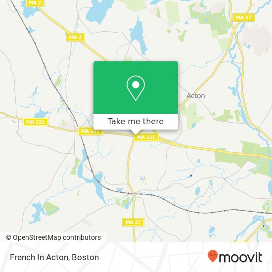 French In Acton map