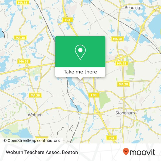 Mapa de Woburn Teachers Assoc