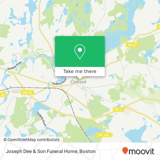 Mapa de Joseph Dee & Son Funeral Home