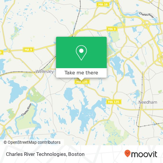 Mapa de Charles River Technologies