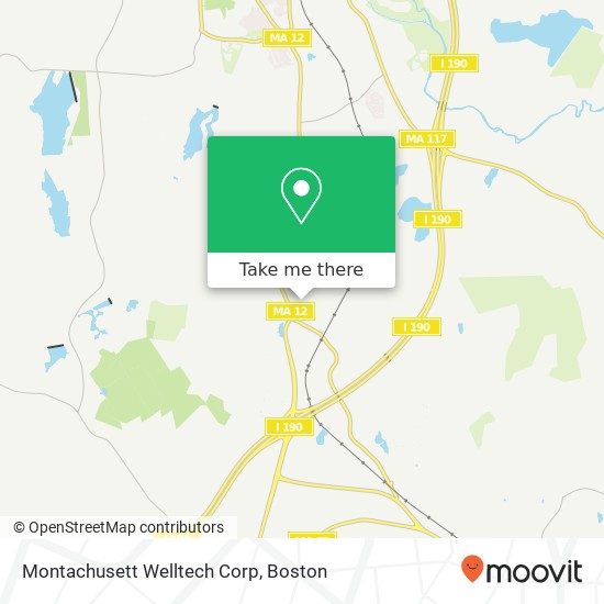 Mapa de Montachusett Welltech Corp