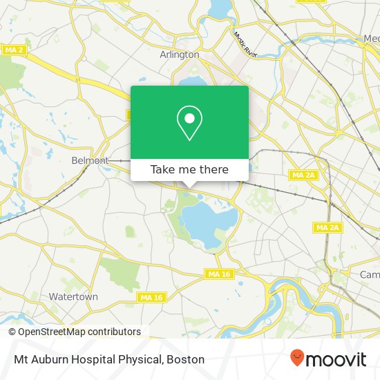 Mapa de Mt Auburn Hospital Physical