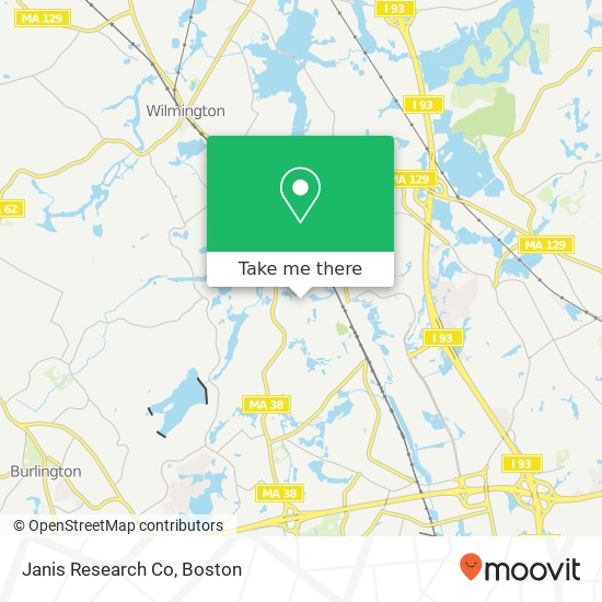 Mapa de Janis Research Co