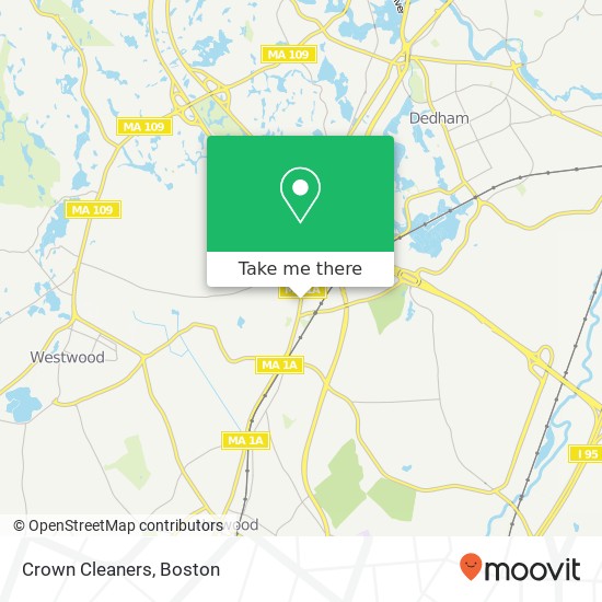 Crown Cleaners map