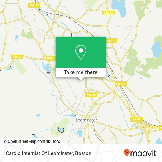 Mapa de Cardio Internist Of Leominster