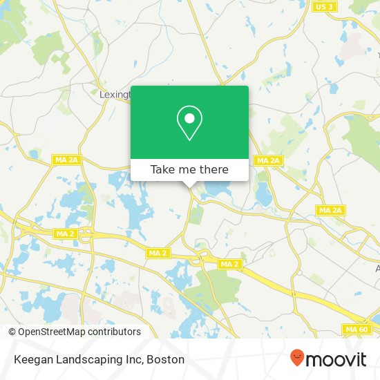 Keegan Landscaping Inc map