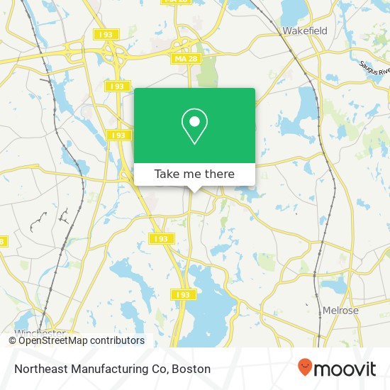 Mapa de Northeast Manufacturing Co